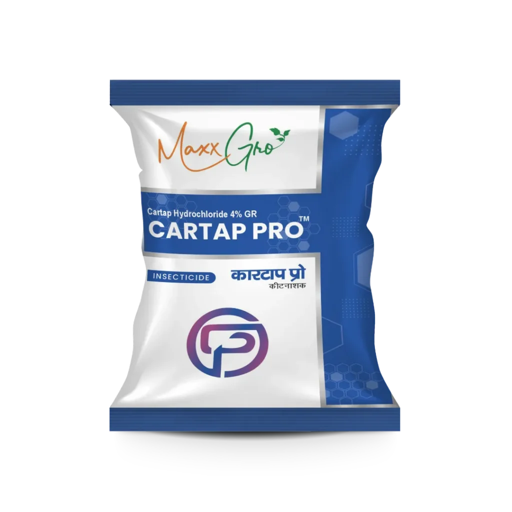 Cartap Pro Cartap Hydrochloride 4% GR insecticide pouch pack by MaxxGro Agrology Limited