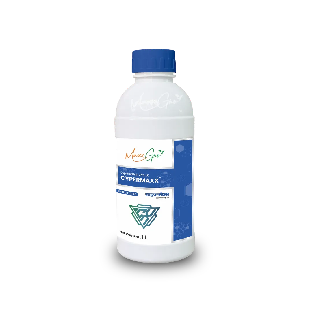 Cypermaxx Cypermethrin 25% EC insecticide 1L bottle pack by MaxxGro Agrology Limited