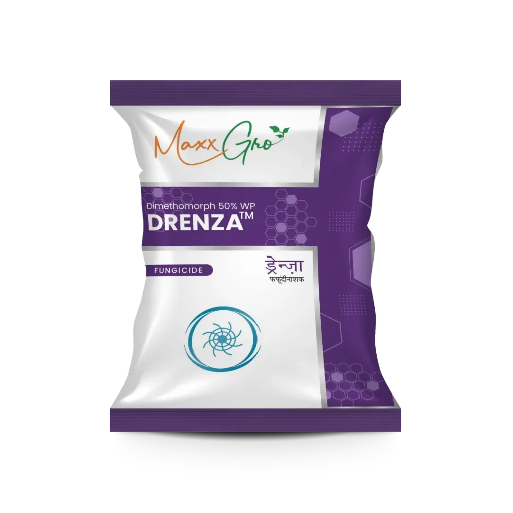 Drenza Dimethomorph 50% WP fungicide pouch pack by MaxxGro Agrology Limited