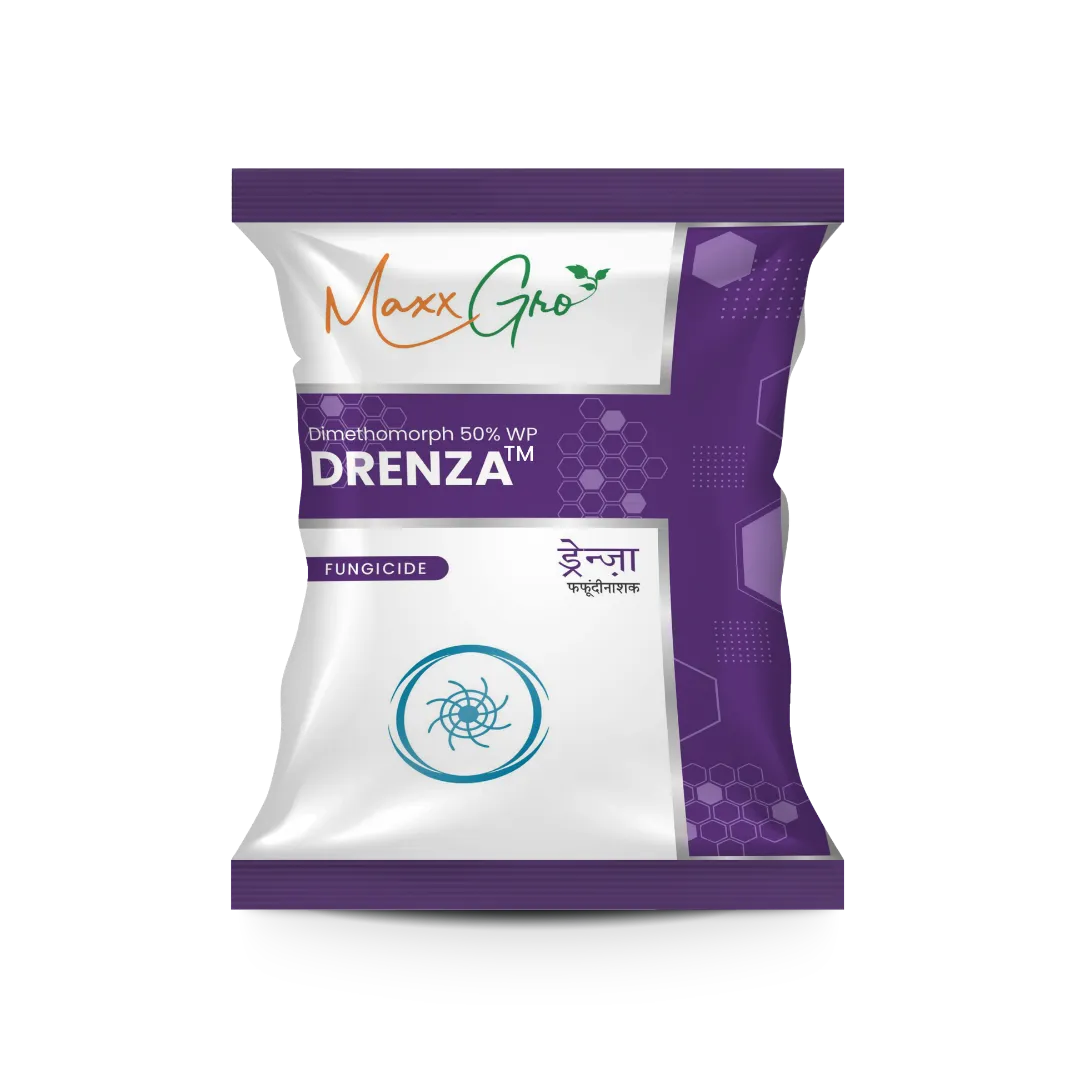 Drenza Dimethomorph 50% WP fungicide pouch pack by MaxxGro Agrology Limited