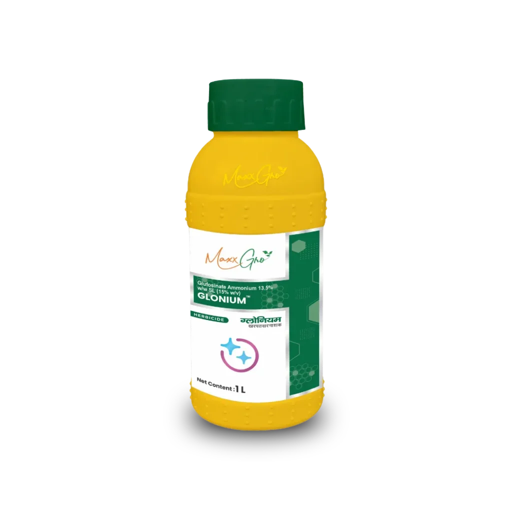 Glonium Glufosinate Ammonium 13.5% SL herbicide 1L bottle pack by MaxxGro Agrology Limited