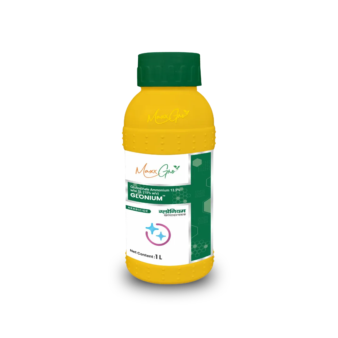 Glonium Glufosinate Ammonium 13.5% SL herbicide 1L bottle pack by MaxxGro Agrology Limited