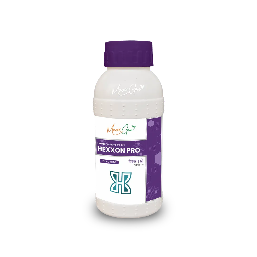 Hexxon Pro Hexaconazole 5% SC fungicide bottle pack by MaxxGro Agrology Limited