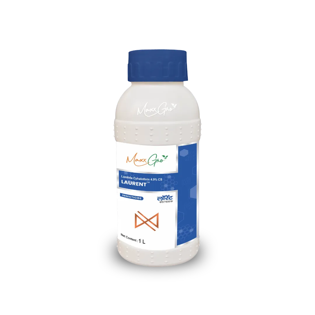 Laurent Lambda-Cyhalothrin 4.9% CS insecticide 1L bottle pack by MaxxGro Agrology Limited