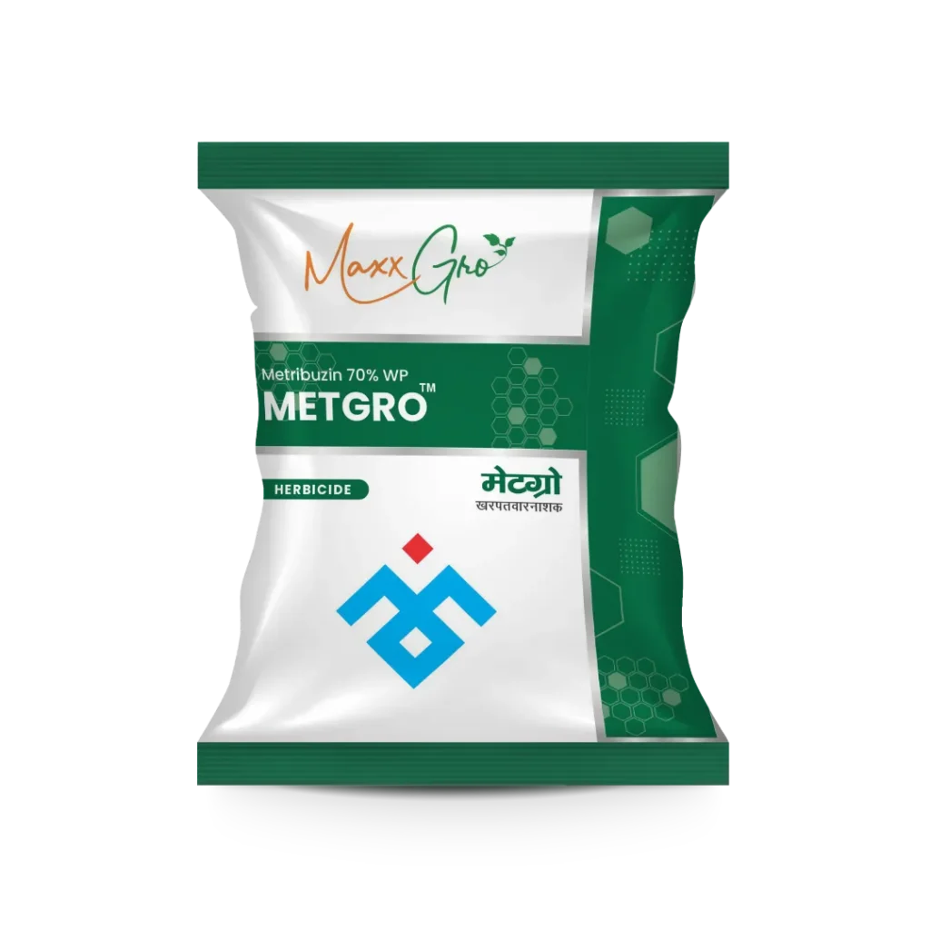 Metgro Metribuzin 70% WP herbicide pouch pack by MaxxGro Agrology Limited
