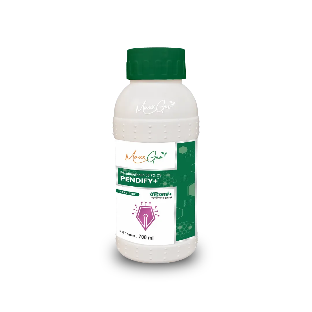 Pendify + Pendimethalin 38.7% CS herbicide 700ml bottle pack by MaxxGro Agrology Limited