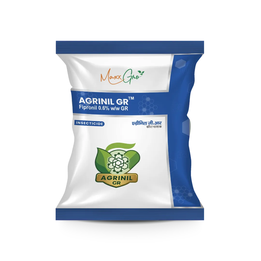 Agrinil GR Fipronil 0.6% GR insecticide pouch pack by MaxxGro Agrology Limited