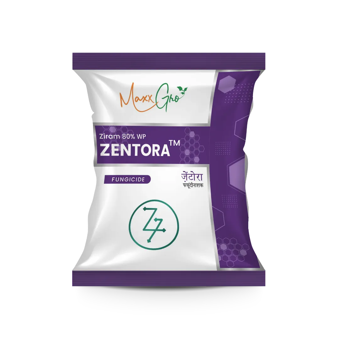 Zentora Ziram 80% WP fungicide pouch pack by MaxxGro Agrology Limited